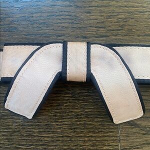 Badgley Mishka  Pink Bow Belt with black trim